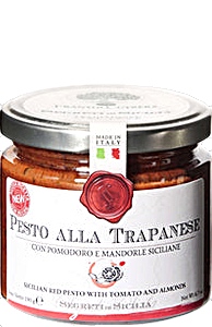 Pesto alla Trapanese - mit Tomaten und Mandeln Pesto alla Trapanese - mit Tomaten und Mandeln