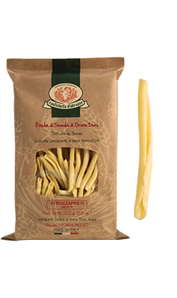 Strozzapreti Pasta von Rustichella d Abruzzo Packung Strozzapreti Pasta von Rustichella d Abruzzo