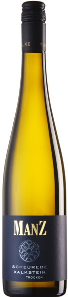 Scheurebe Kalkstein vom Weingut Manz aus Rheinhessen, Deutschland Flasche des Scheurebe Kalkstein vom Weingut Manz aus Rheinhessen, Deutschland