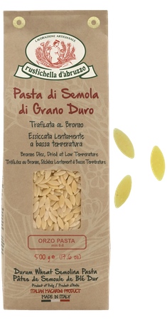 Orzo Pasta von Rustichella d Abruzzo aus den Abruzzen Italien 500g Packung Orzo Pasta von Rustichella d Abruzzo aus den Abruzzen Italien