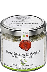 Sale con Timo - Meersalz mit Thymian von Cutrera aus Sizilien Italien Glas Sale con Timo - Meersalz mit Thymian von Cutrera aus Sizilien Italien