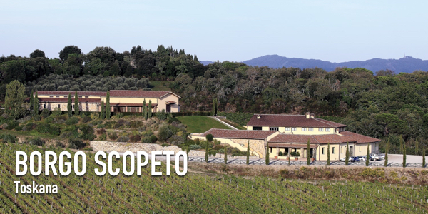 Weingut Borgo Scopeto Blick auf das Weingut Borgo Scopeto
