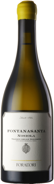 Fontanasanta Nosiola der Kellerei Foradori  Flasche des Fontanasanta Nosiola der Kellerei Foradori