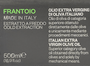 Frantoio_Franci_Frantoio_Olivenöl_gruen Rückenlabel_Frantoio_Franci_Frantoio_Olivenöl_gruen