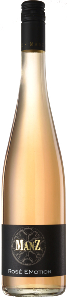 Rosewein Emotion vom Weingut Manz aus Rheinhessen, Deutschland Flasche des Rosewein Emotion vom Weingut Manz aus Rheinhessen, Deutschland