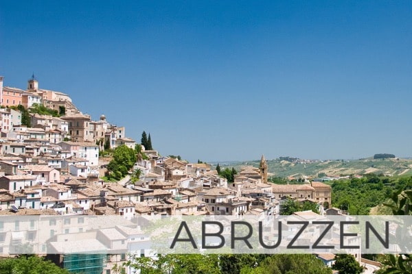 Region Abruzzen Abruzzen Blick über L´Aquila