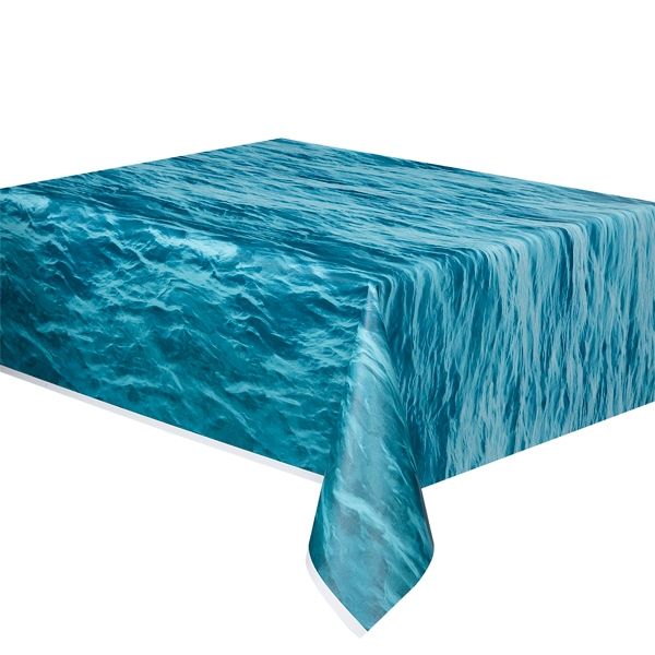 Ozean Tischdecke, Folie,1,4 × 2,7 m, Partytischdecke mit Meeresmotiv