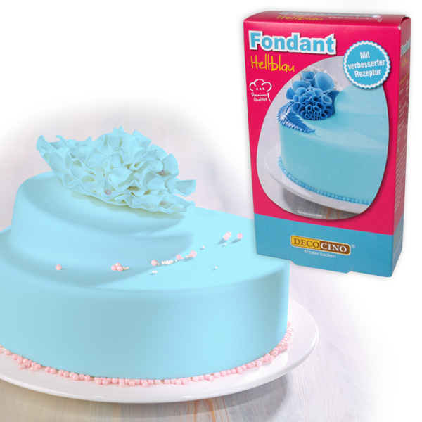 Rollfondant hellblau, 250g Zuckermasse