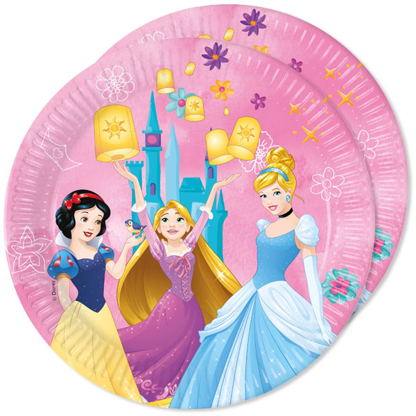 Disney Prinzessinnen Basicset, bis zu 8 Gäste, 54-teilig