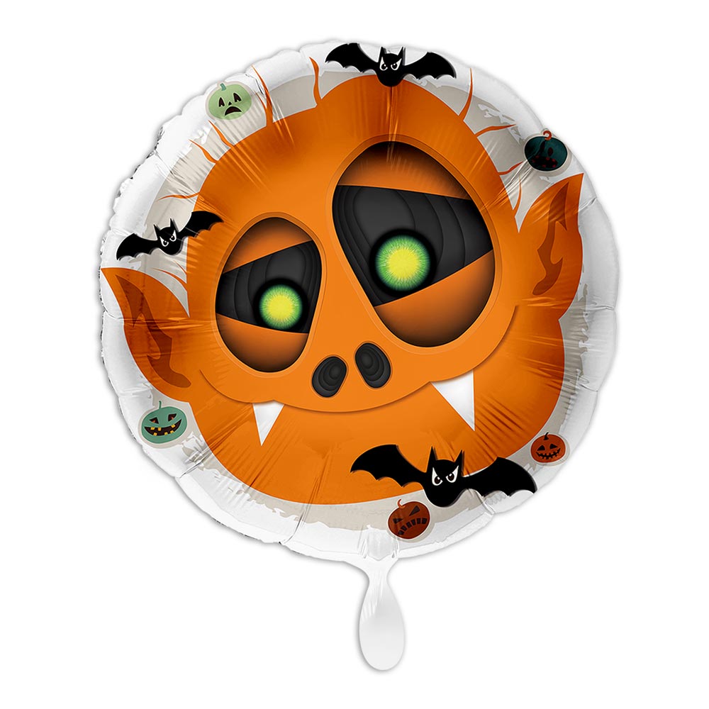 Monster,rund Halloween orange Ø35cm