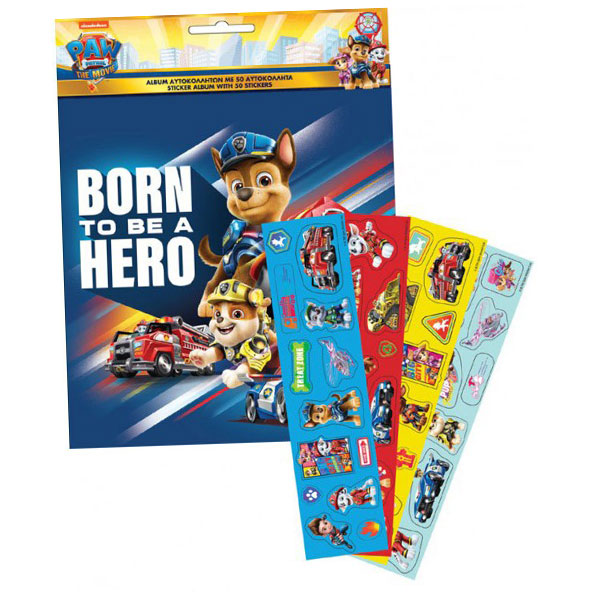 Paw Patrol Stickeralbum mit 50 Stickern