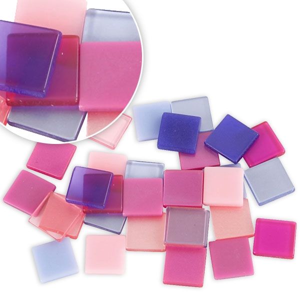 Mosaiksteine Lila-Pink Harmony, 25g, Resin, 10mm x 10mm