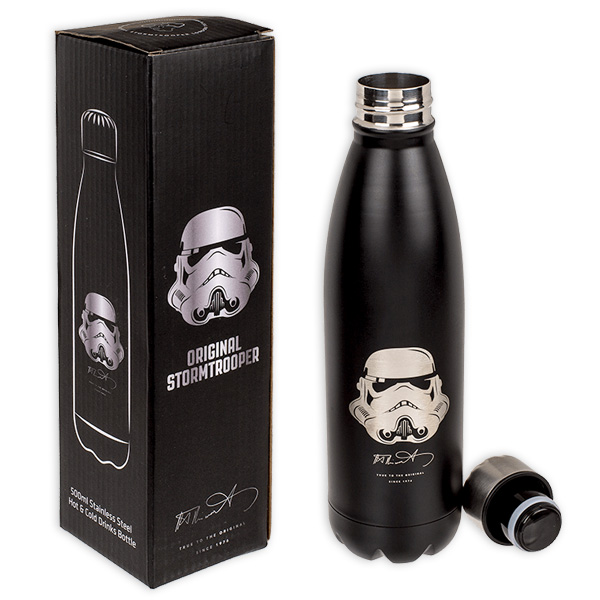 Metall-Trinkflasche Stormtrooper, ca. 500 ml, im Geschenkkarton