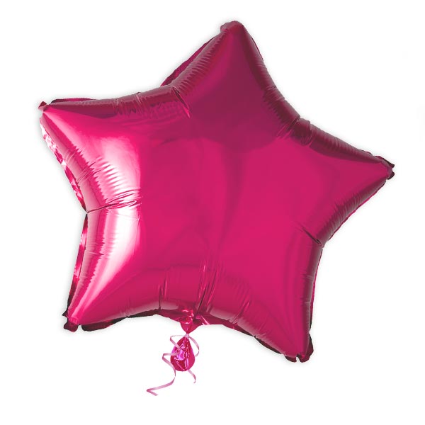 Folieballon Stern pink 45 cm