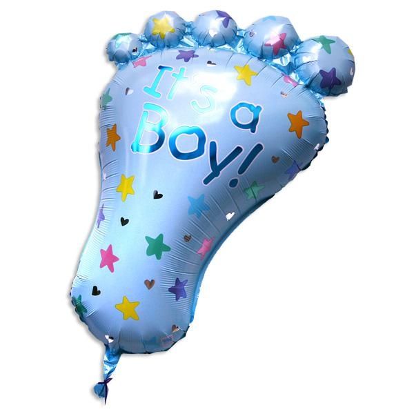 Folieballon Fuß XXL It's a boy 58×82cm