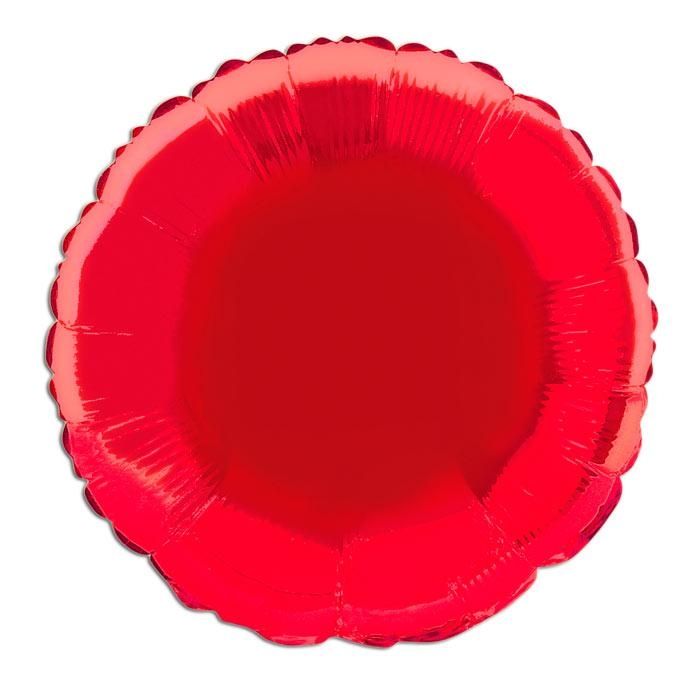 Folieballon rund rot 35 cm