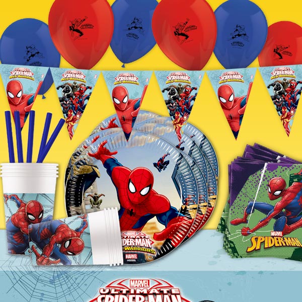 Partyset, Spiderman, 58-teilig