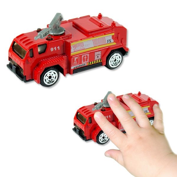 Feuerwehrauto, 1 Stk, 7cm x 3,5cm, Mitgebsel Kindergeburtstag