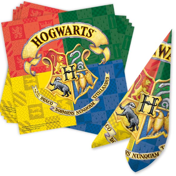 Harry Potter Basicset, 52-teilig, mit Hogwarts-Motiv, für 8 Kids