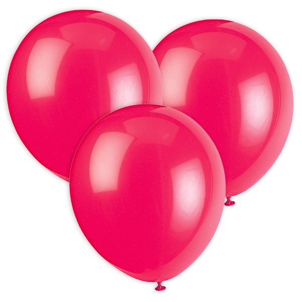 Luftballons in fuchsia, 30cm, 10 Stück
