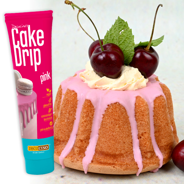 Cake Drip Kuchenglasur in pink, 90g