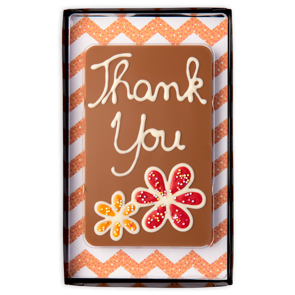 Schokoladen Geschenktafel "Thank You", 120g