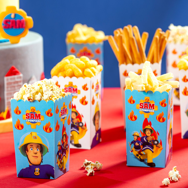 Feuerwehrmann Sam Party-Boxen für Popcorn, 6 Stück