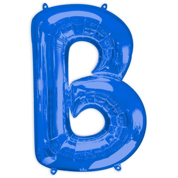 Folienballon Buchstabe "B" - Blau, 58 cm x 86 cm