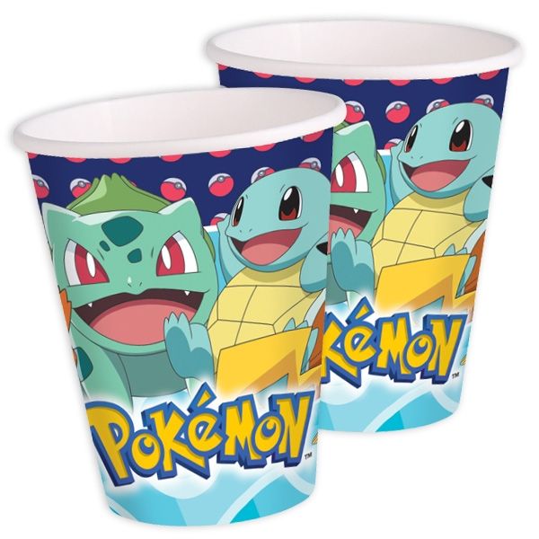 Becher Pokemon, 8er Pack, 250ml