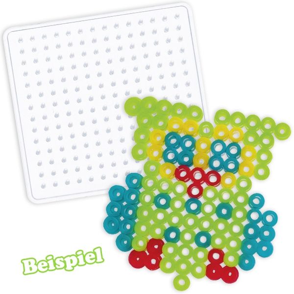 Bügel-Perlen Starter Set "Kids" mit quadratischer Schablone, 220 Perlen
