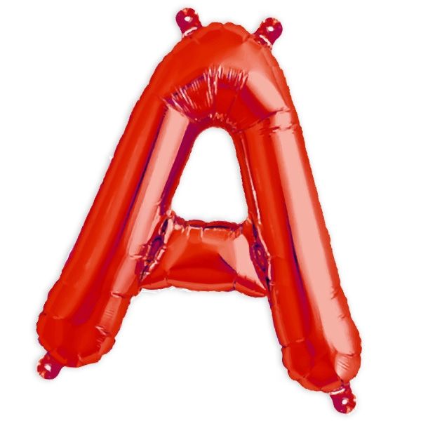 Folienballon Buchstabe A für Sprüche und Namen in Ihrer Partydeko, 41cm