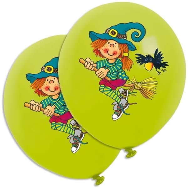 Mira Mistelzweig Luftballons für Hexengeburtstag, 8er, Latex, 30 cm