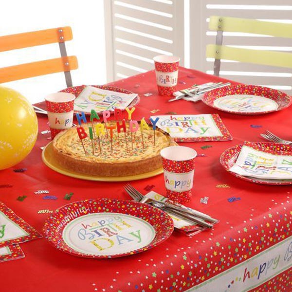 Happy Birthday Partyset, 70-teilig für 10 Kids