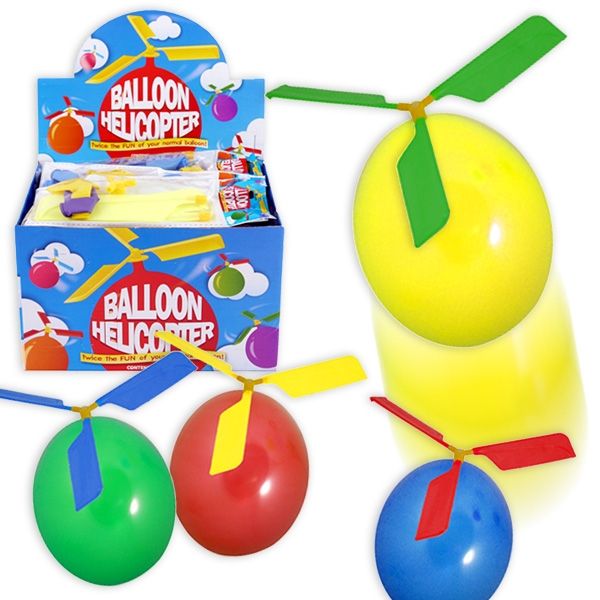 Großpack Helikopter-Ballon mit 2 Ballons, 24 Stk.