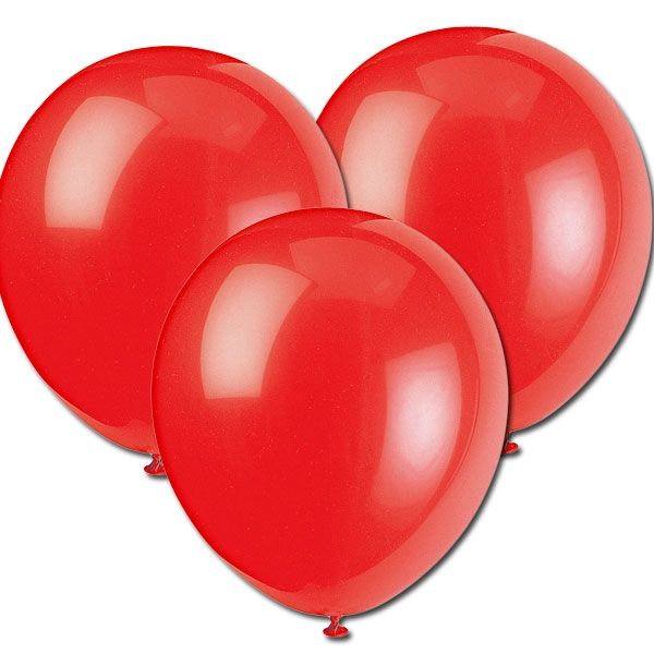 Rote Luftballons, 30cm, 10 Stück