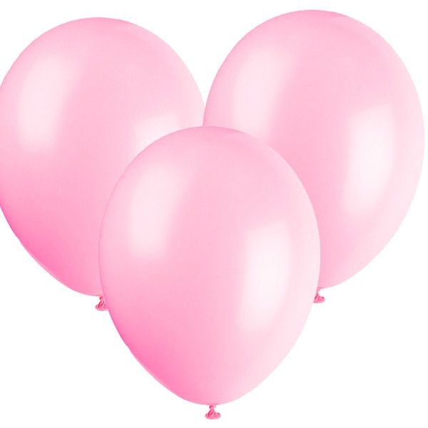 Luftballons rosa im 10er Pack, 30cm