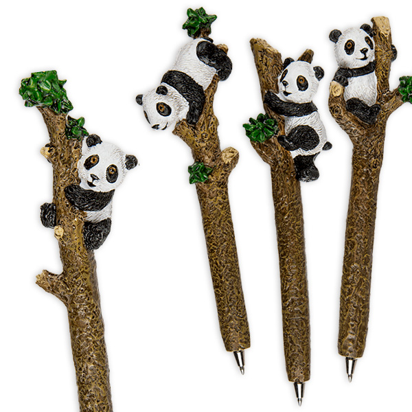 Kugelschreiber, Panda am Bambus, ca. 16cm