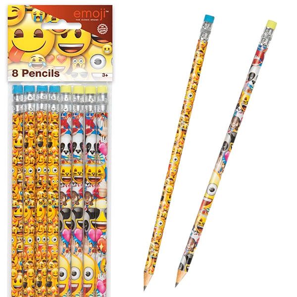 Bleistifte, Emoji, 8er Pck, 19cm