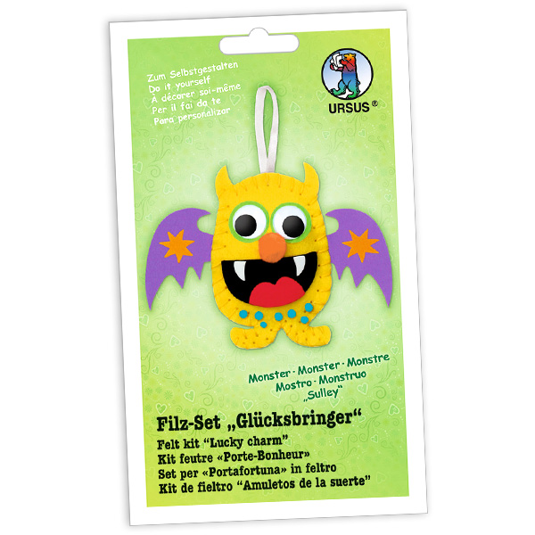 Filz-Glücksbringer Bastelset "Monster Sulley"