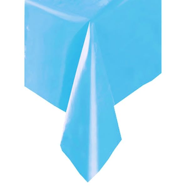Tischdecke blau, 137×274cm, Partytischdecke aus Kunststofffolie