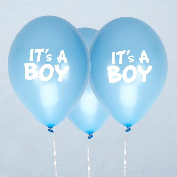 It`s a Boy Latexballons, blau, 8 Stück