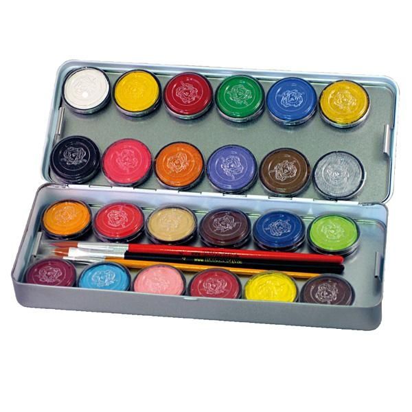 Schminkpalette 24 Farben je 3,5 ml in Etui