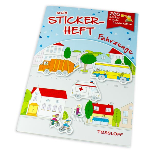 Mein Sticker-Heft, Fahrzeuge, mit 265 Stickern