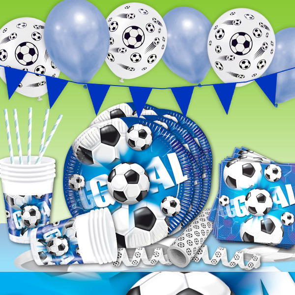 20 Stück Trillerpfeifen Fußball mit Band Pfeife Party Feier Kindergeburtstag 