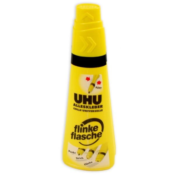 UHU Flinke Flasche Kleber, 90ml, der universelle Bastelkleber für alle