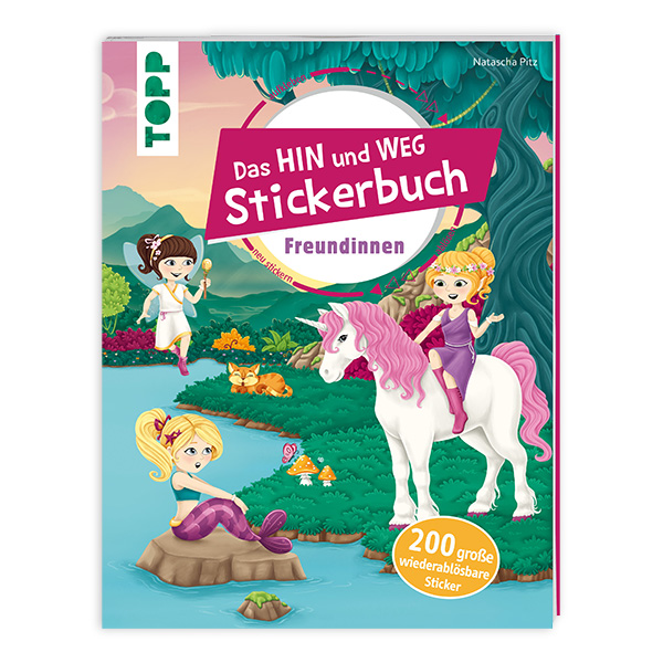 Das Hin-und-weg-Stickerbuch "Freundinnen"