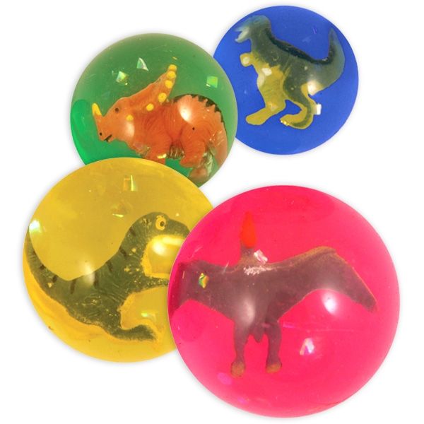 Dinosaurier Trickball, 1 Stk, 42mm, Gummiball mit Dino-Einschluss