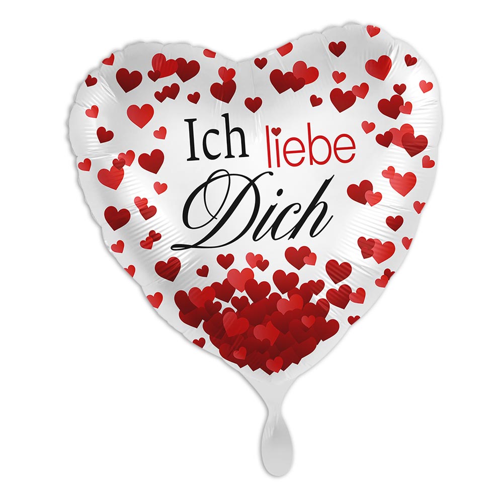 "Ich liebe Dich", Herzförmiger Folienballon