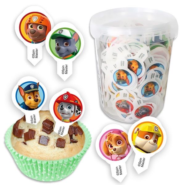 Großpack Paw Patrol Dekopicker, 600 Stk