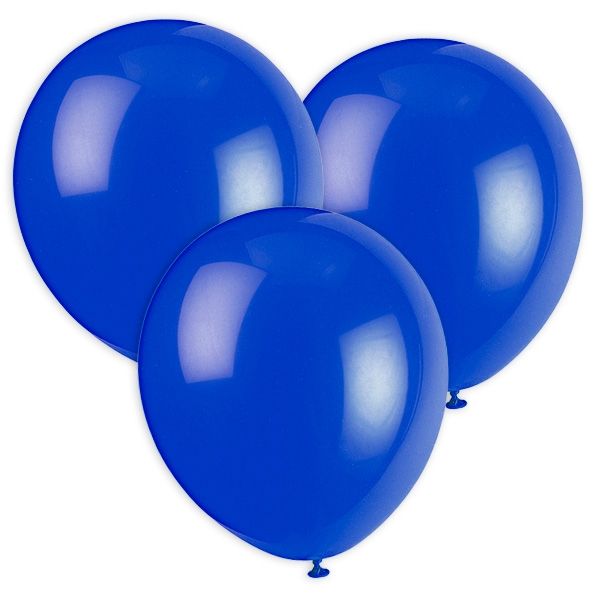 Latexballons dunkelblau 10er Pack, 30 cm